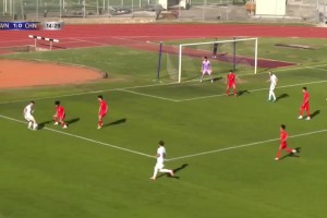 意大利國家之杯首戰 U15國足1-2斯洛文尼亞 唐華健點射難救主