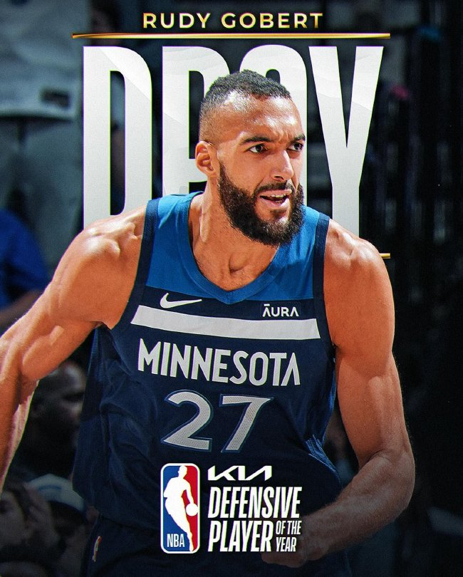 戈貝爾第4次榮膺DPOY 追平穆托姆博大本并列歷史第一