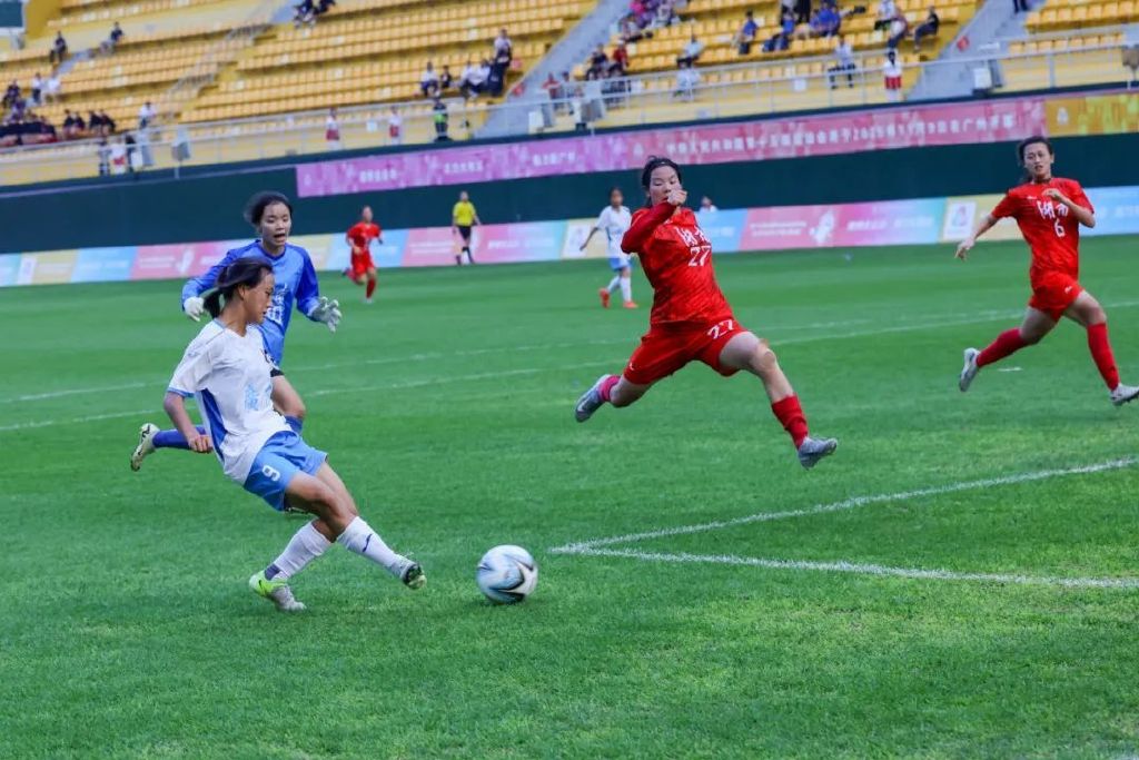 田夢君帽子戲法逆轉(zhuǎn)湖南，廣東U18女足5-2闖進測試賽決賽