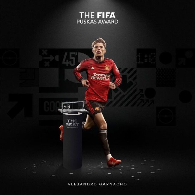 加納喬倒勾奪魁，FIFA2024普什卡斯獎歸屬曼聯小將