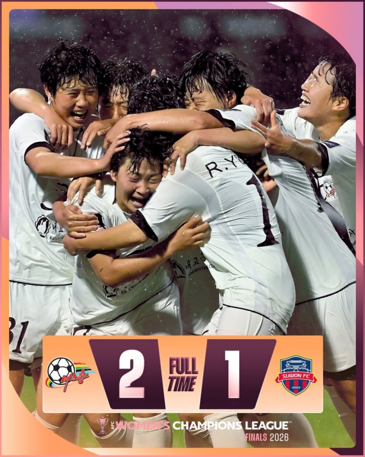朝鮮我的故鄉女足2-1力克水原，與日本綠茵會師亞冠決賽