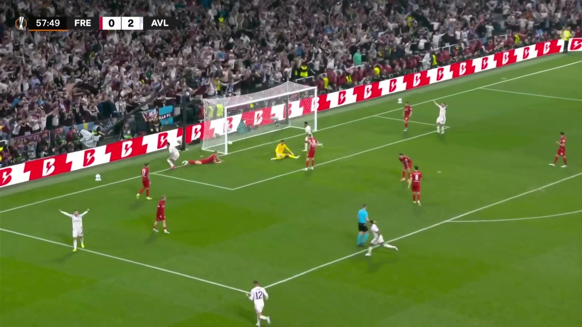 結束了！維拉3-0弗賴堡！布恩迪亞送助攻，羅杰斯包抄鏟射破門！